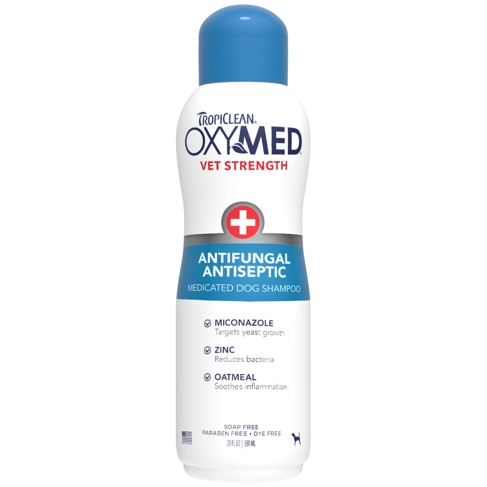 TropiClean OxyMed Antifungal Antiseptic Medicated Dog Shampoo 20oz