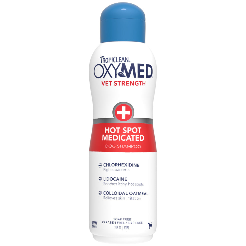 TropiClean OxyMed Hot Spot Medicated Dog Shampoo 20oz