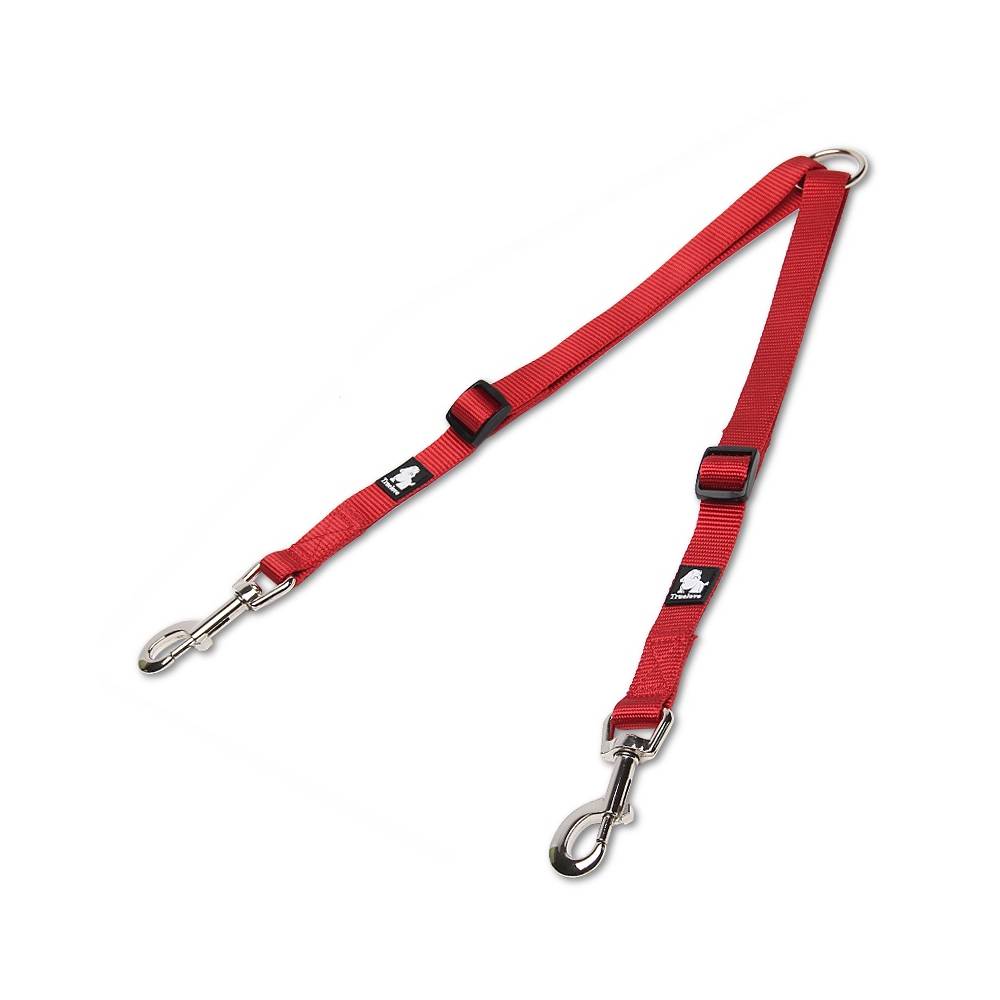 Truelove Nylon Adjustable Dog Leash Splitter Red M 40-60cm