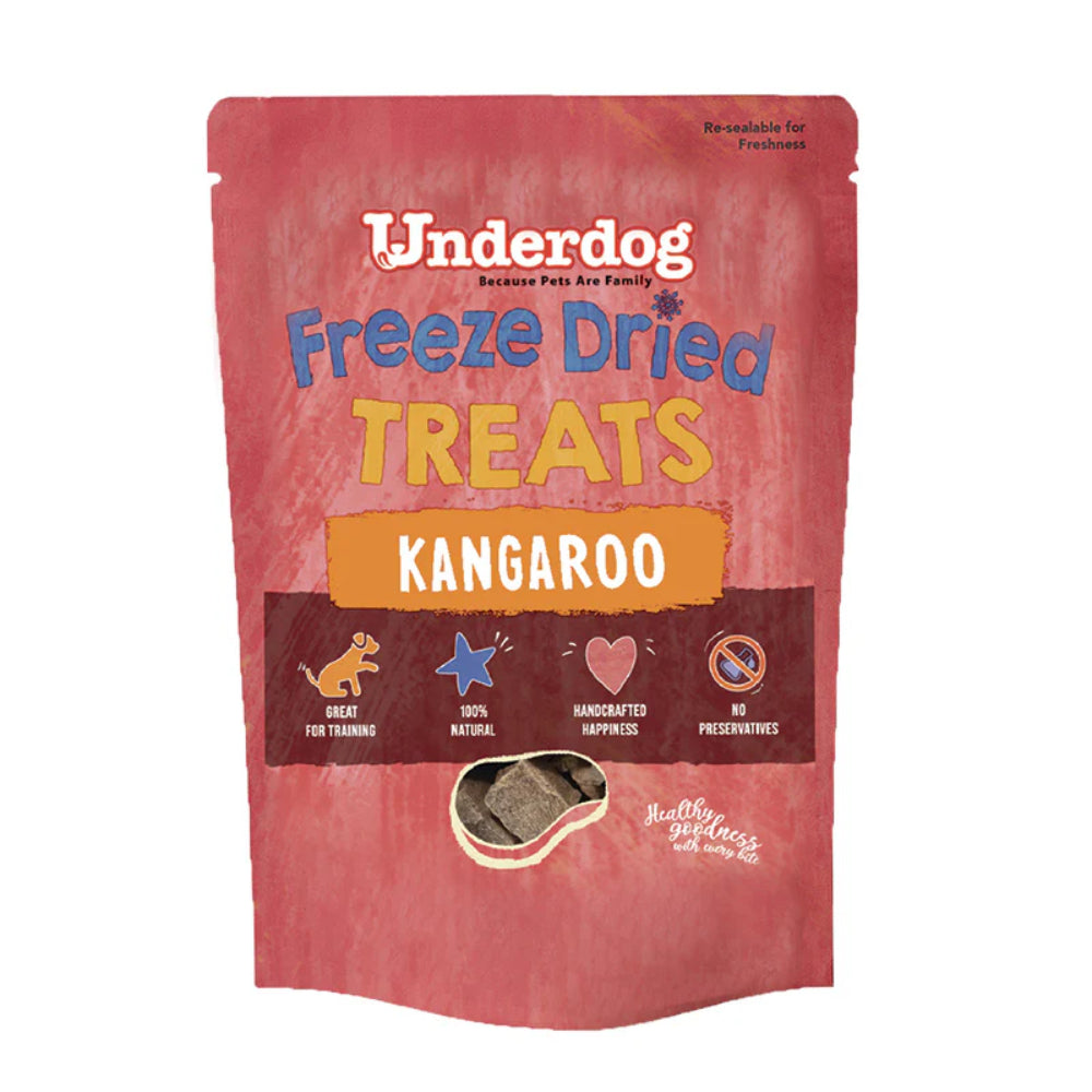 Underdog Dog Treats Freeze Dried Kangaroo 60g