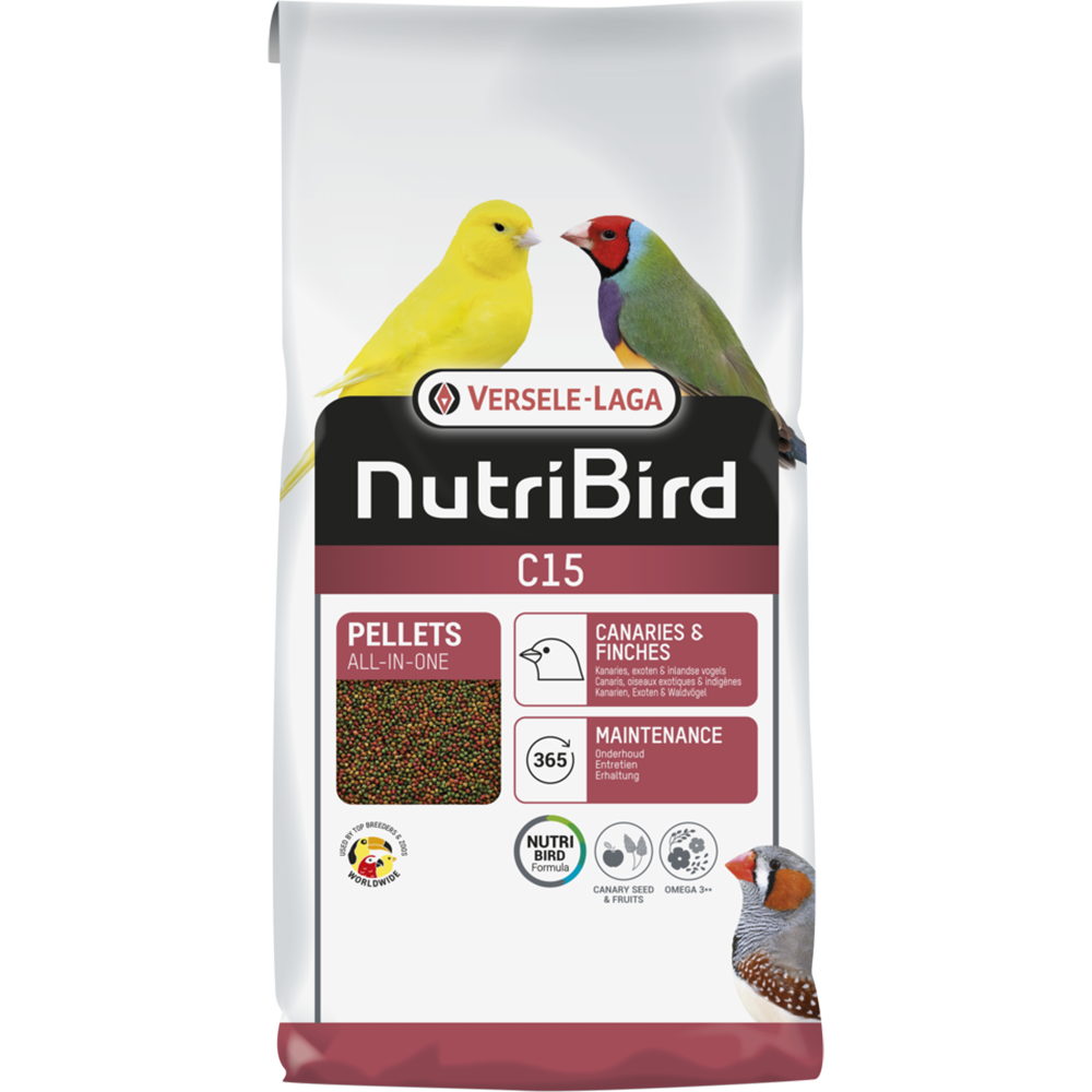 Versele-Laga NutriBird C15 Pellets - Canaries & Finches 3kg