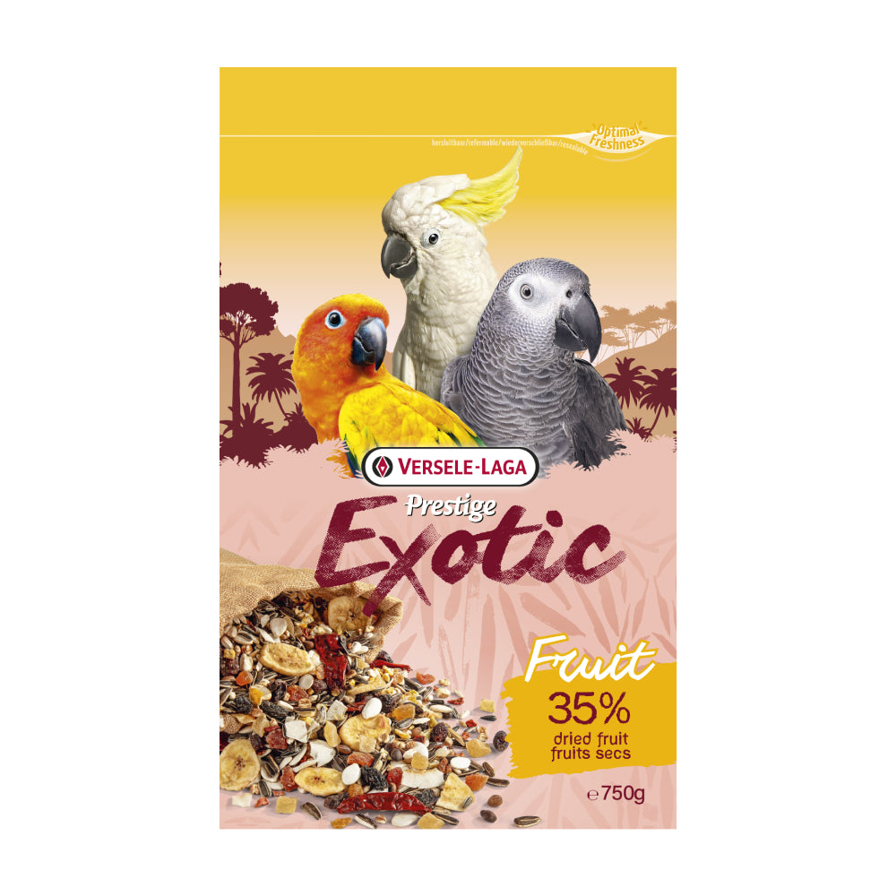 Versele-Laga Prestige Exotic Fruit - Fruitmix for Parrots 750g