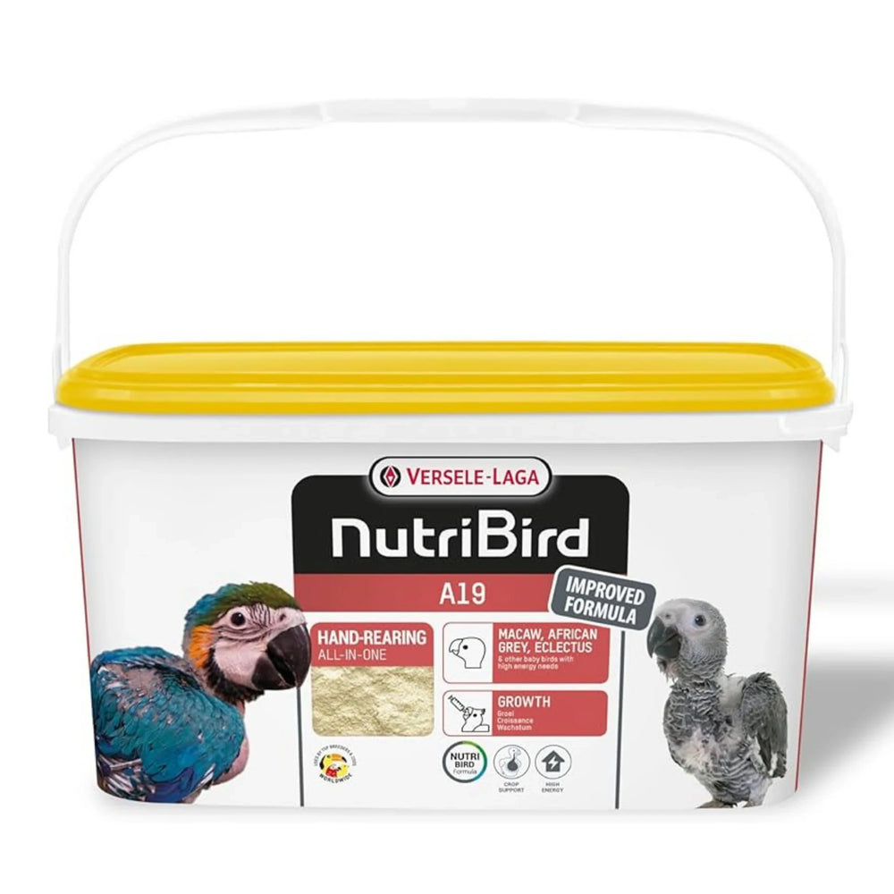 Versele Laga NutriBird A19 Hand-Rearing Birds with High Energy Needs 3kg front of pack