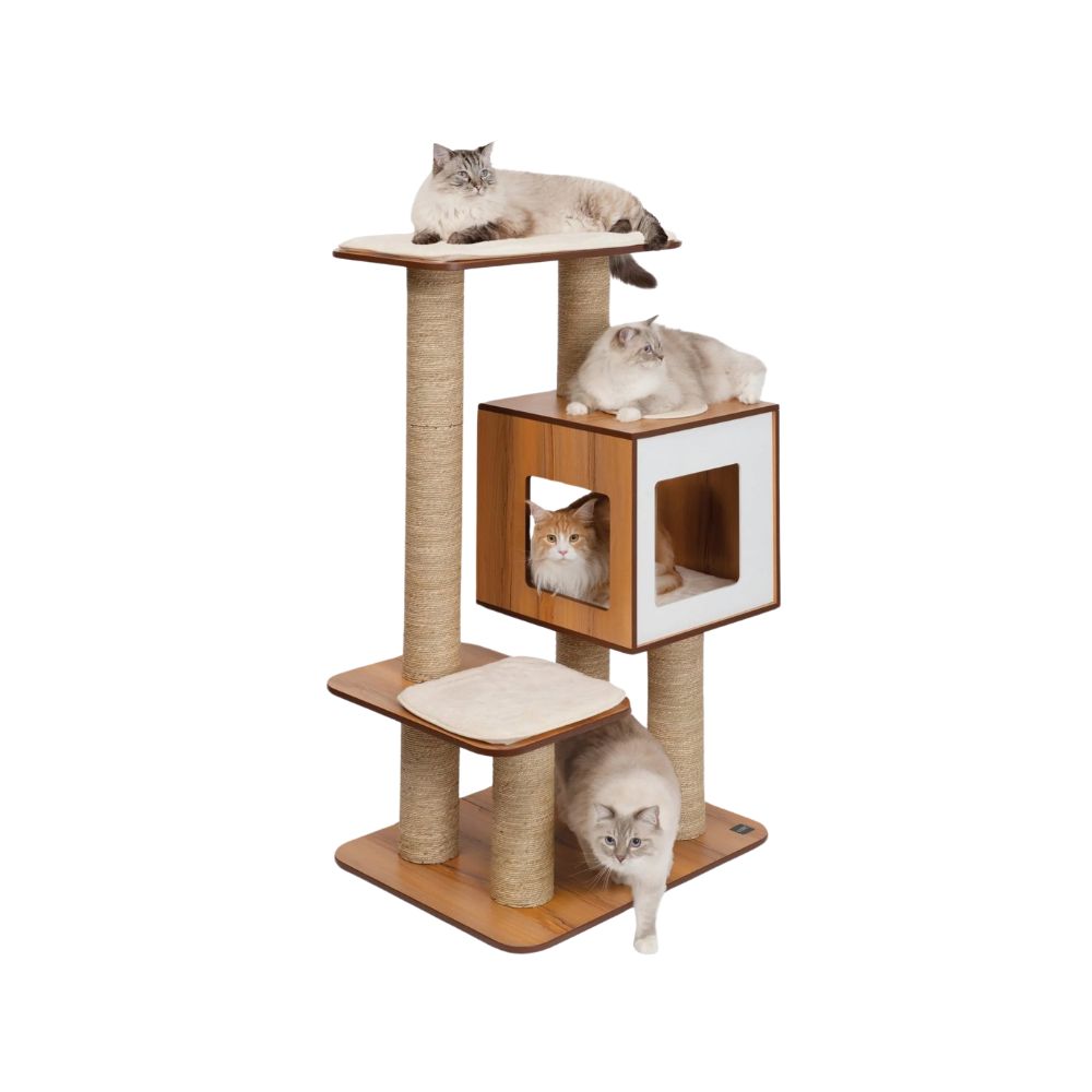 Vesper Cat Catit Furniture V-High Base Giant Walnut