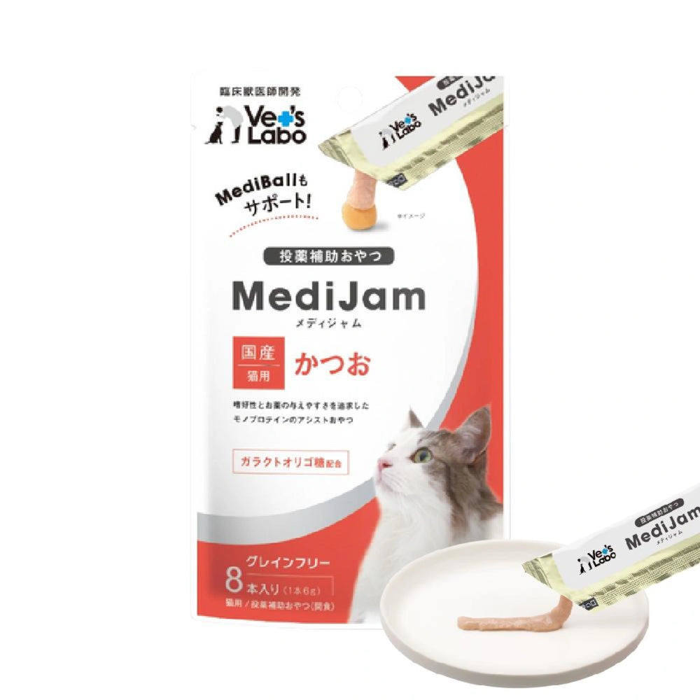 Vet's Labo Medi Jam Bonito Flavor Cat Treat 6g x 8pcs
