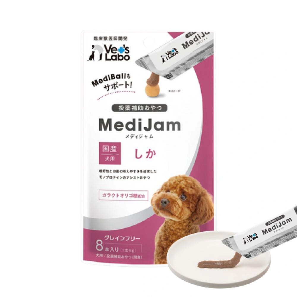 Vet's Labo Medi Jam Venison Flavor Dog Treat 6g x 8pcs