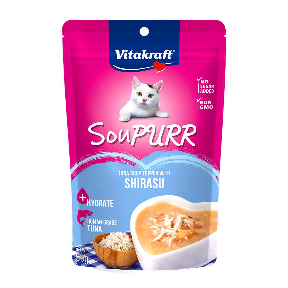 Vitakraft Cat Soupurr Tuna Soup Topped with Shirasu 50g