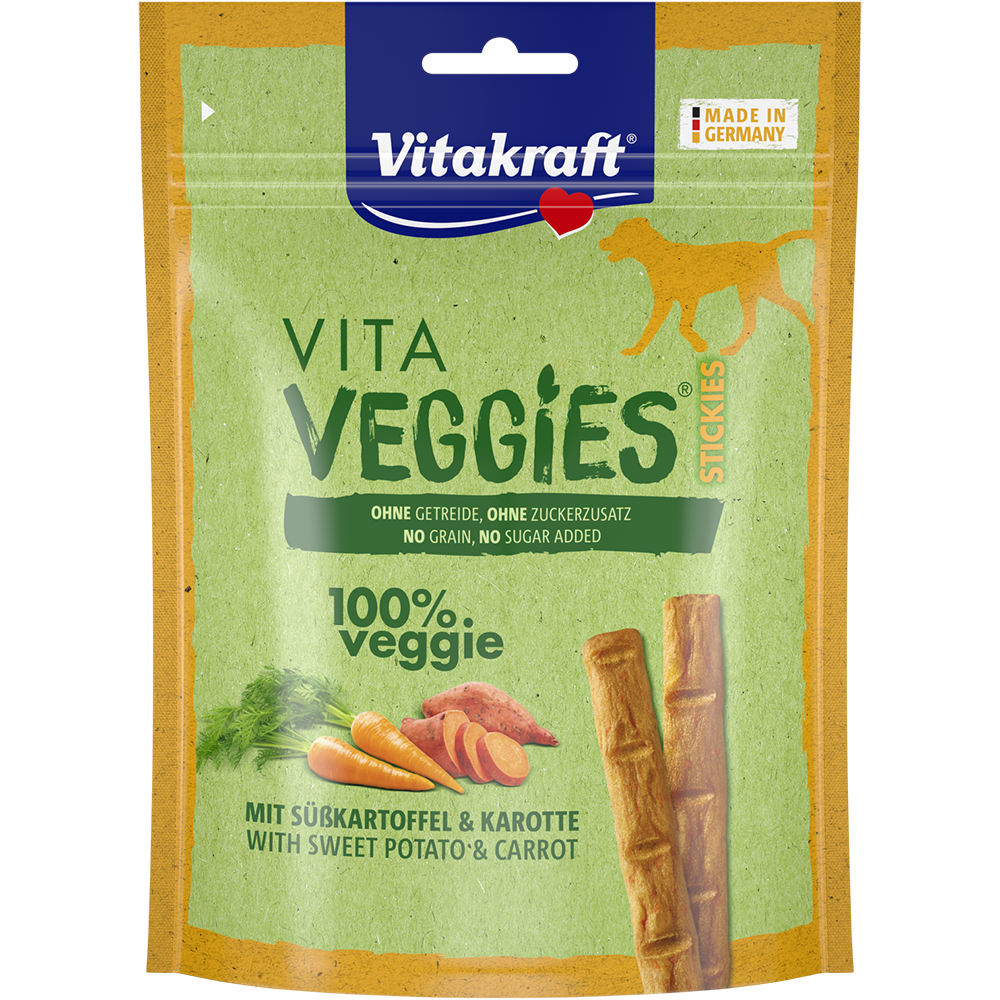 Vitakraft Dog Vita Veggies Stickies Cheese & Carrot 80g