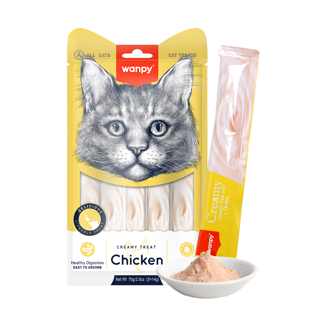 Wanpy Cat Treat Creamy Chicken 70g