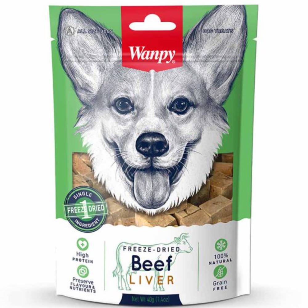 Wanpy Dog Freeze Dried Beef Liver 40g