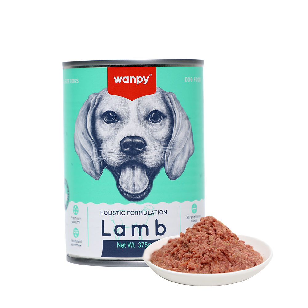 Wanpy Premium Dog Canned Food Lamb 375g