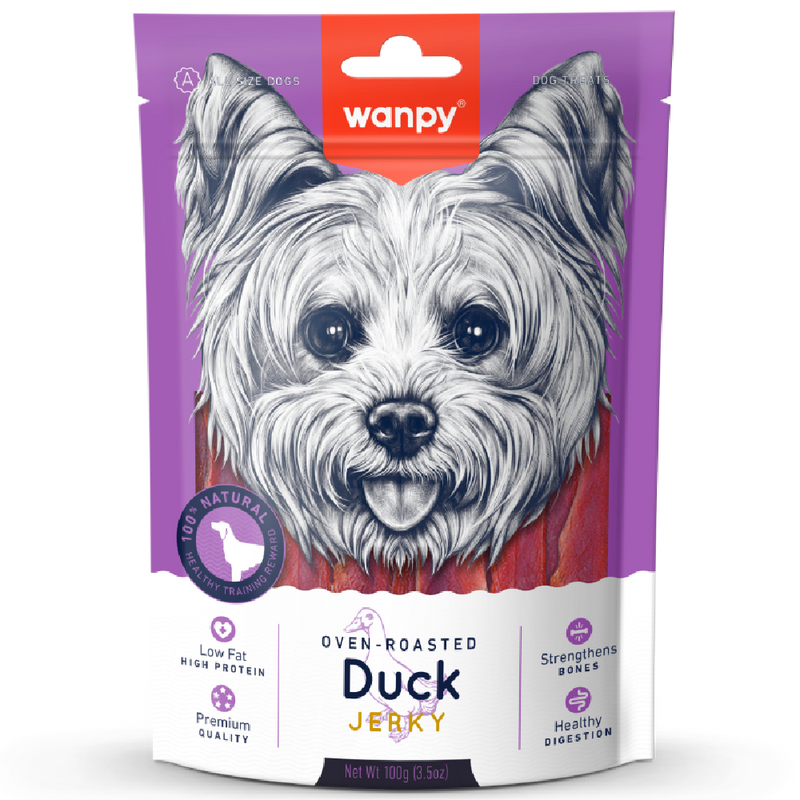 Wanpy Dog Oven-Roasted Duck Jerky 100g