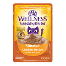 Wellness Cat Appetizing Entrees Mousse Chicken Infused with Broth Adult Pouch Cat Food 1.4oz