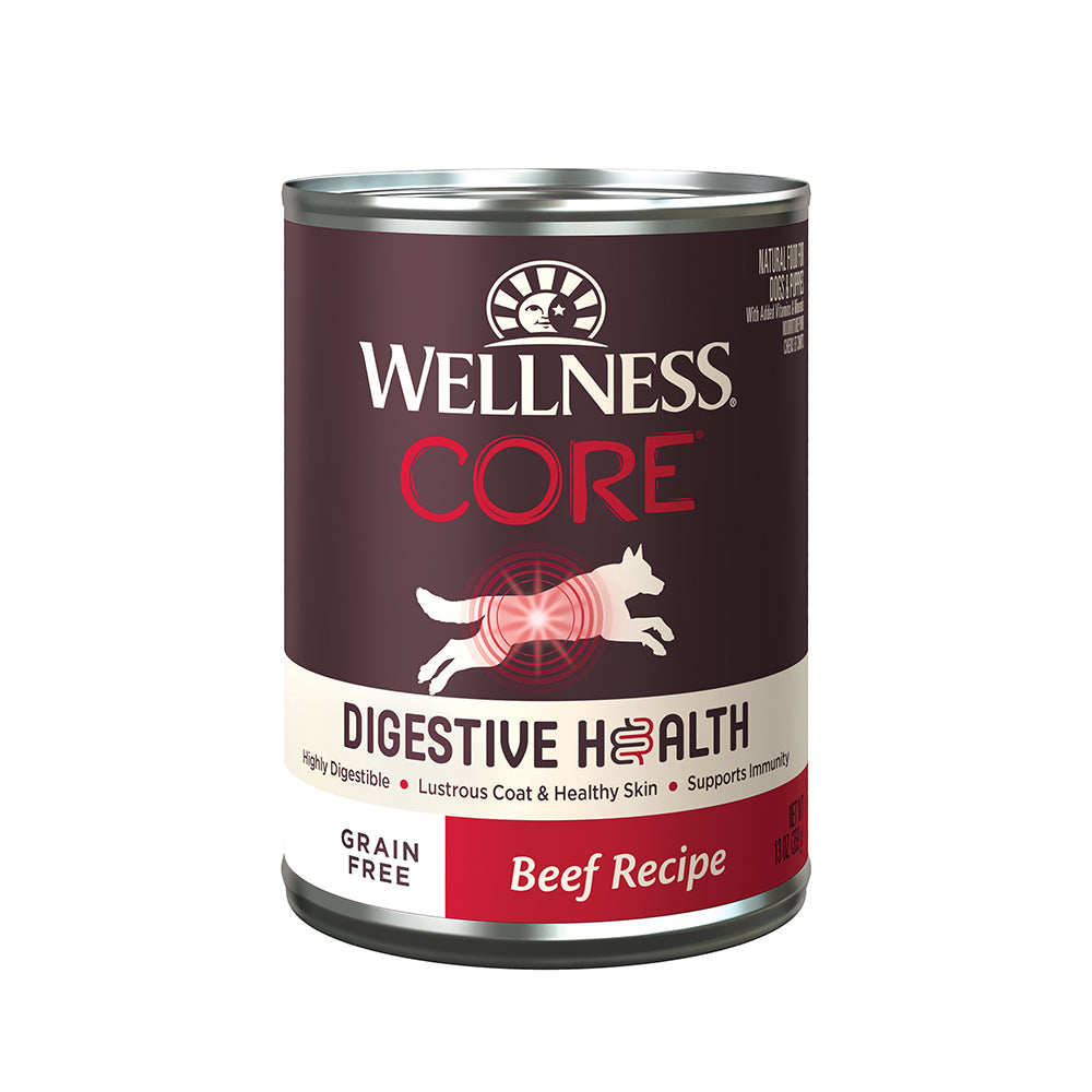 Wellness Dog Core Digestive Health Beef Grain-Free Canned Dog Food 13oz