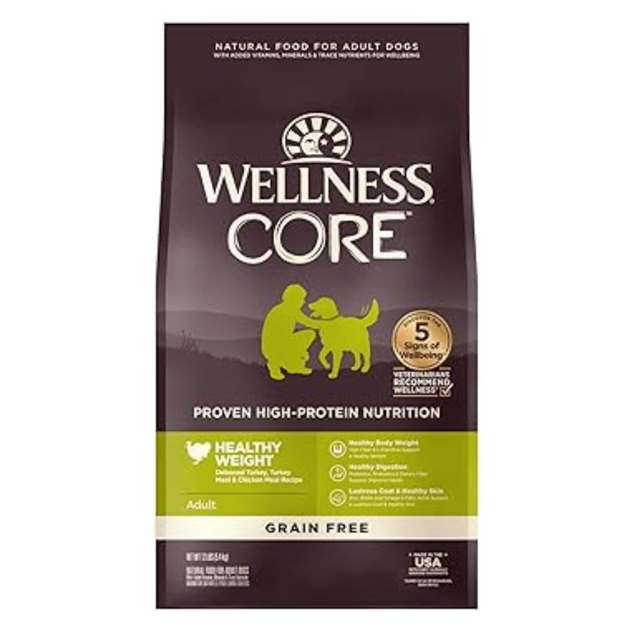 Wellness Dog Core Healthy Weight Turkey & Chicken Grain-Free Dry Dog Food 12lb