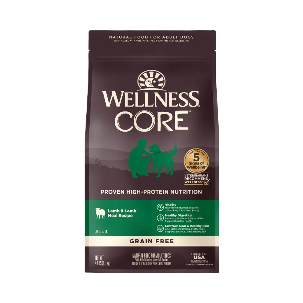 Wellness Dog Core Lamb Grain-Free Dry Dog Food 4lb
