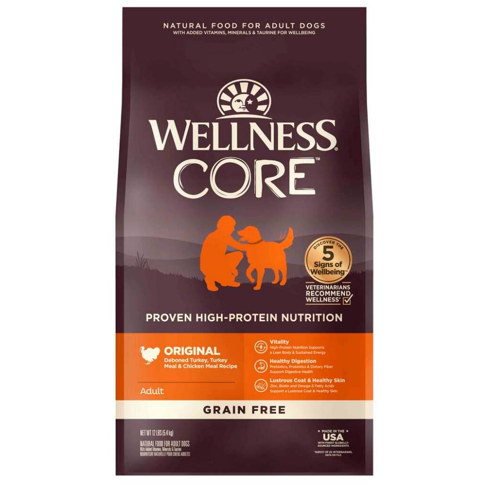 Wellness Dog Core Original Grain-Free Dry Dog Food 12lb