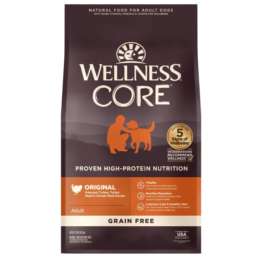 Wellness Core Original Grain-Free Dry Dog Food 24lb