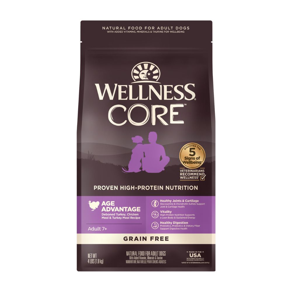 Wellness Dog Core Senior Grain-Free Dry Dog Food 4lb