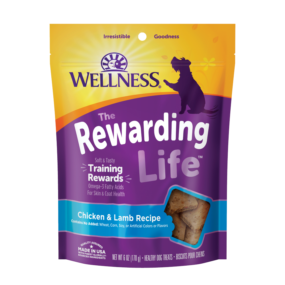 Wellness Dog The Rewarding Life Chicken & Lamb Dog Treats 6oz