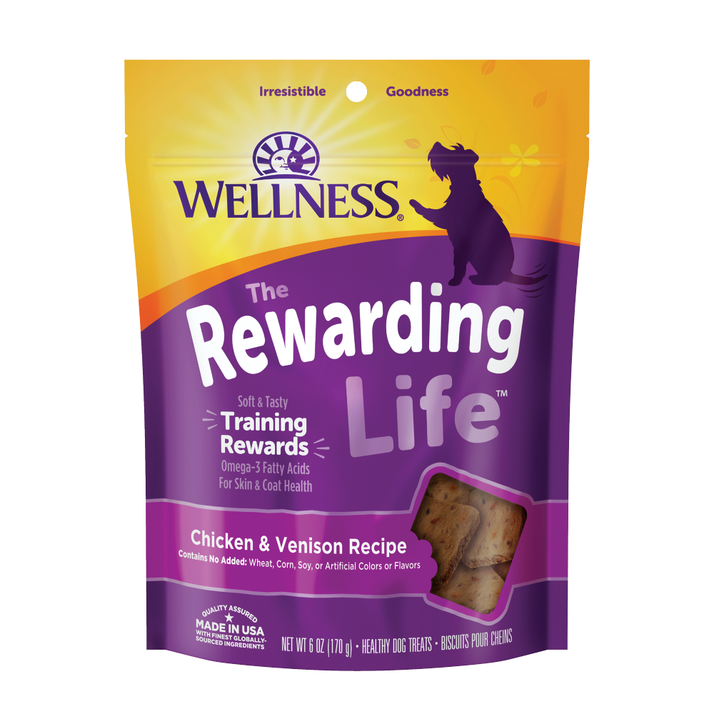 Wellness Dog The Rewarding Life Chicken & Venison Dog Treats 6oz