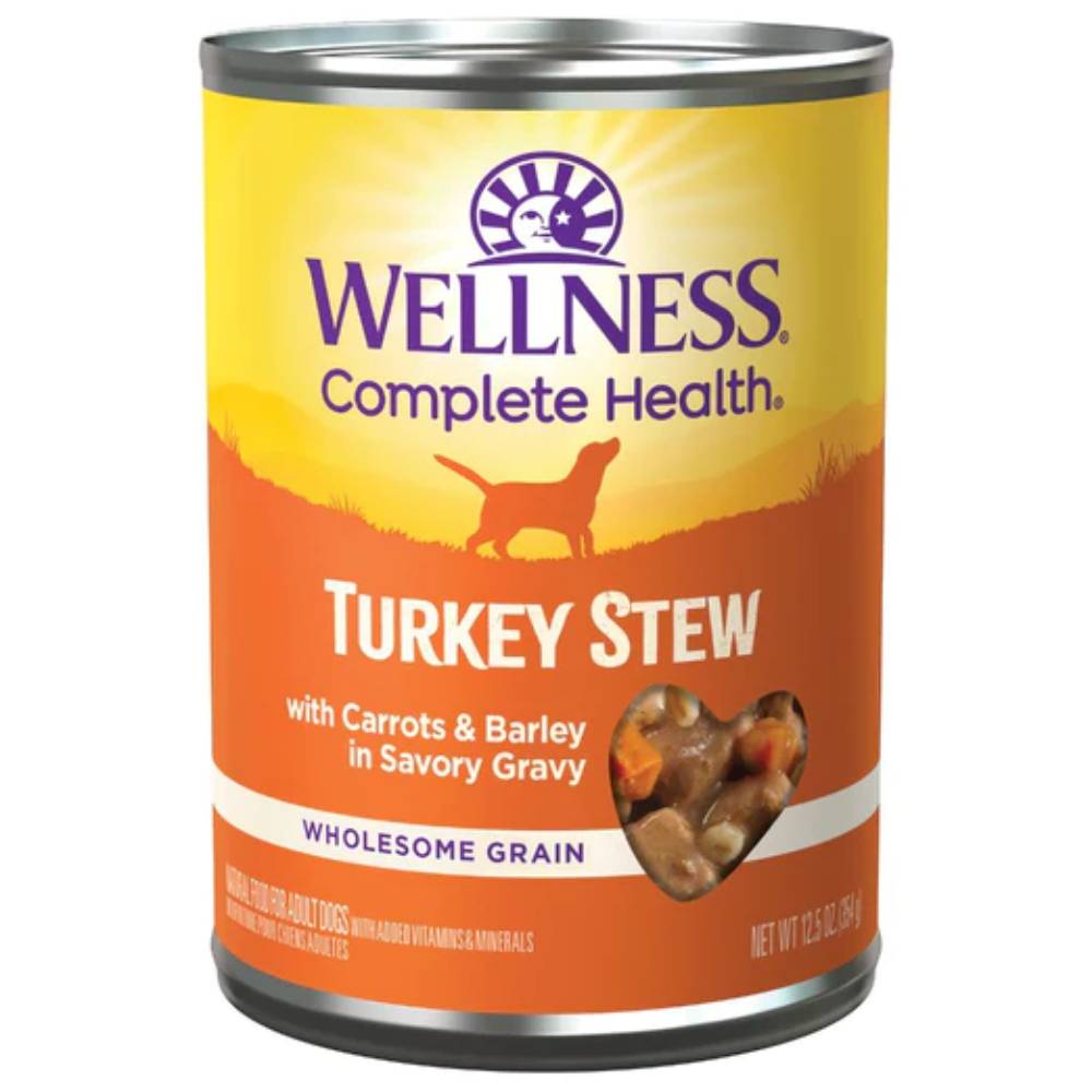 Wellness Dog Turkey Stew Grain-Free Canned Dog Food 12.5oz