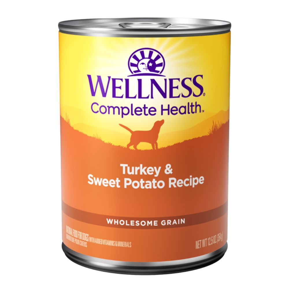 Wellness Dog Turkey & Sweet Potato Grain-Free Canned Dog Food 12.5oz