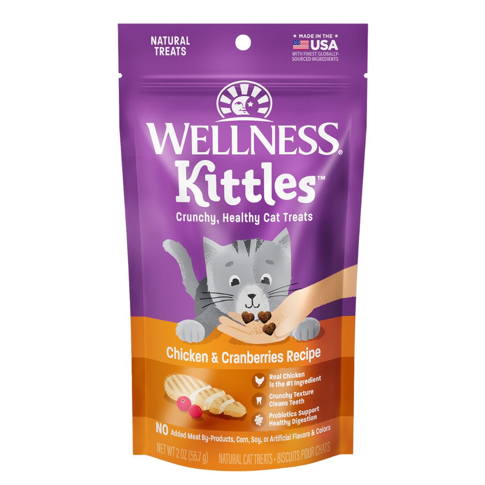 Wellness Kittles Chicken & Cranberries Cat Treats 2oz