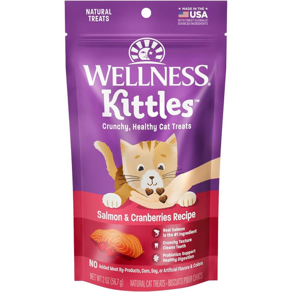 Wellness Kittles Salmon & Cranberries Cat Treats 2oz
