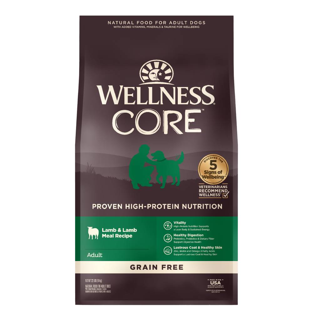 Wellness Dog Core Lamb Grain-Free Dry Dog Food 22lb
