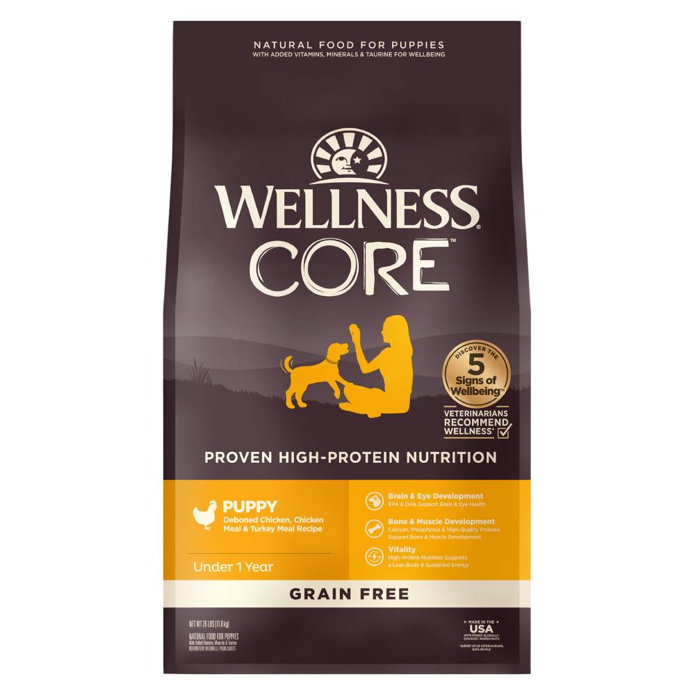 Wellness Dog Core Puppy Grain-Free Dry Dog Food 26lb