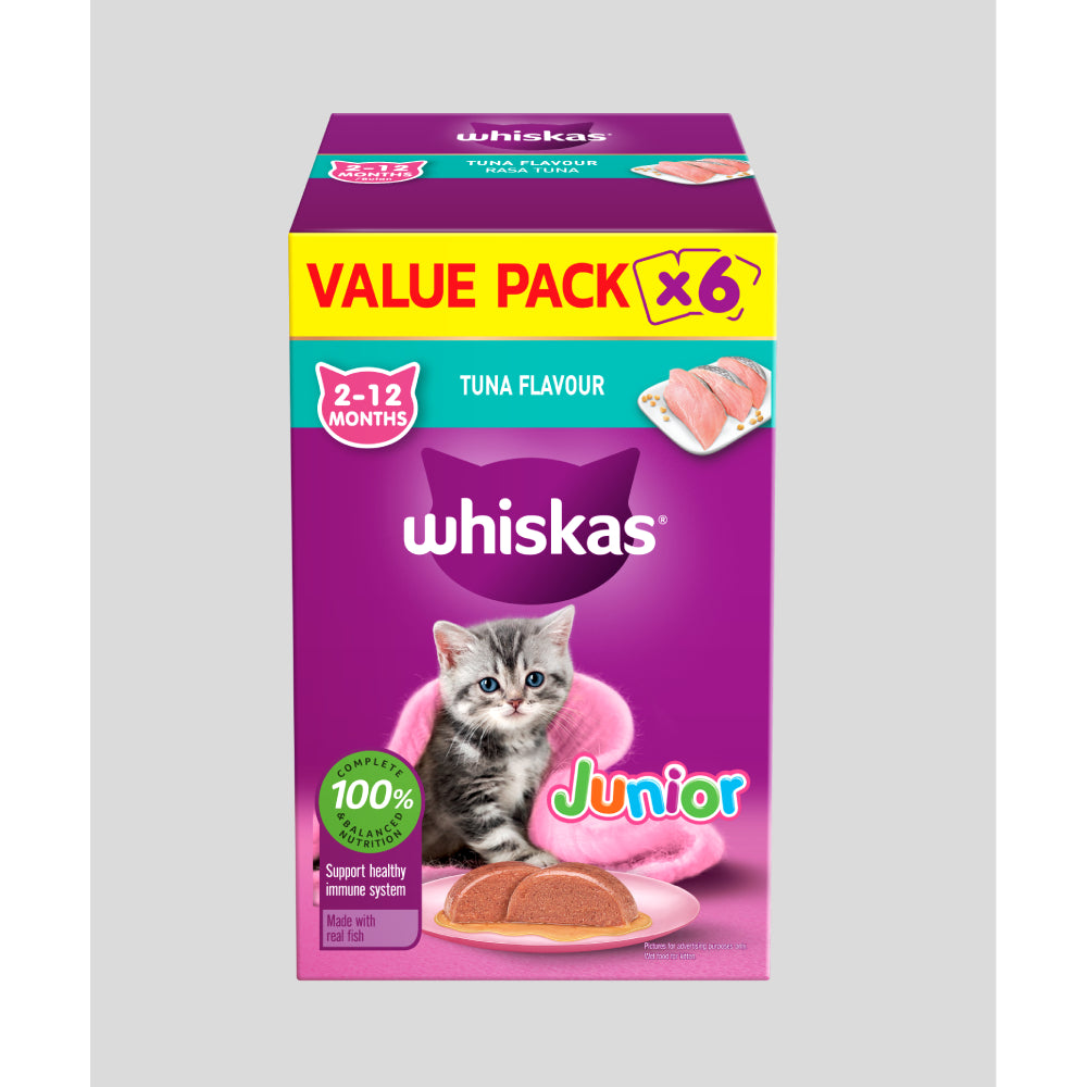 Whiskas Pouch Junior Tuna Value Pack 80g x 6