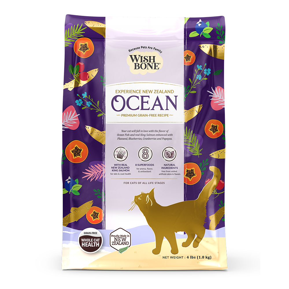 Wishbone Cat Ocean King Salmon Grain Free 4lb