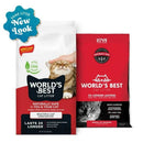 World's Best Cat Litter Multiple Cat Clumping Formula Non-Scented Red 28lb