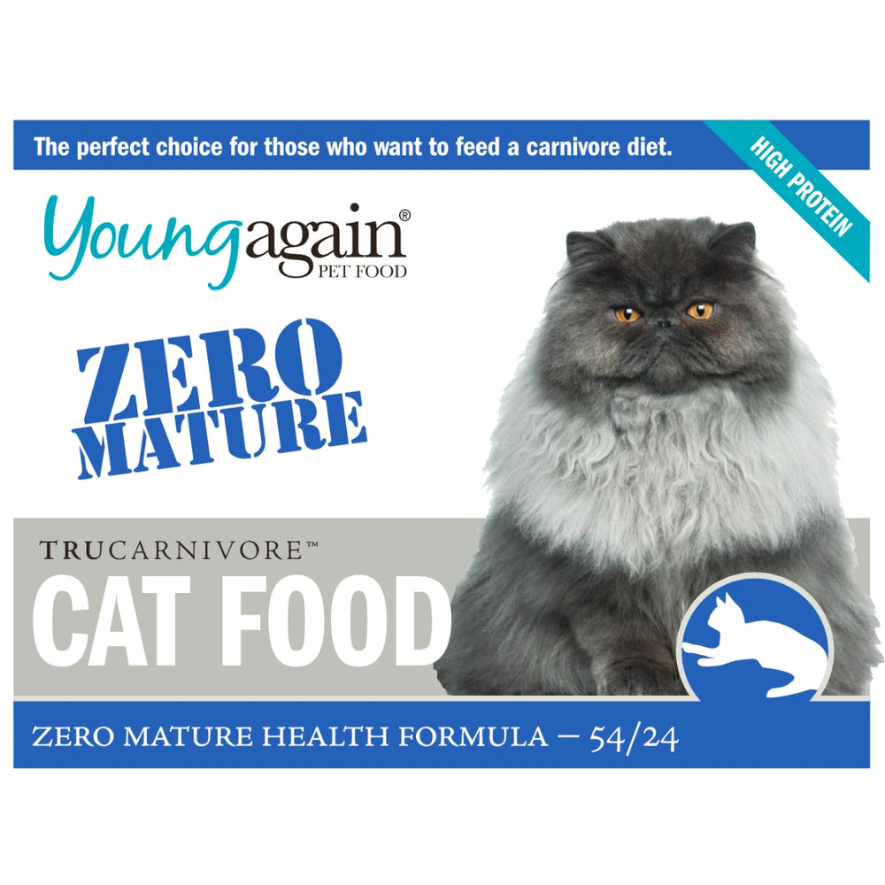 Young Again 54/24 Zero Mature Health Premium High Protein Dry Cat Food 8lb