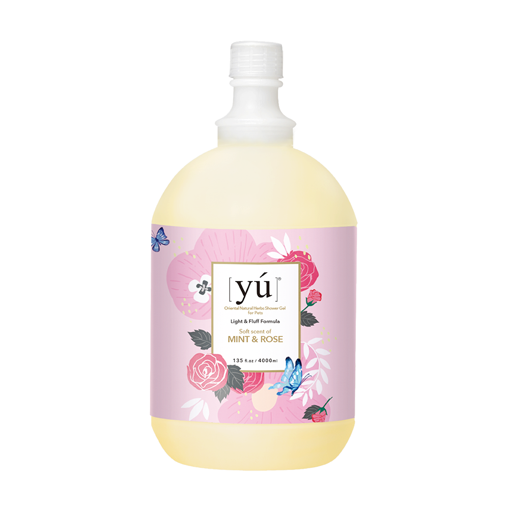 Yu Oriental Natural Herbs Shower Gel Mint & Rose for Cats & Dogs 4000ml