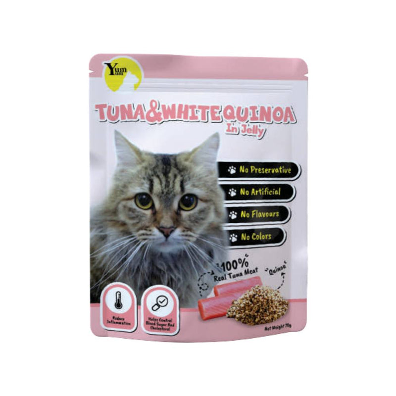 Yum Yum Cat Pouch Tuna & White Quinoa In Jelly 70g