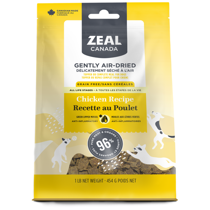 Zeal Canada Gently Air-Dried Chicken Recipe for Dogs 454g