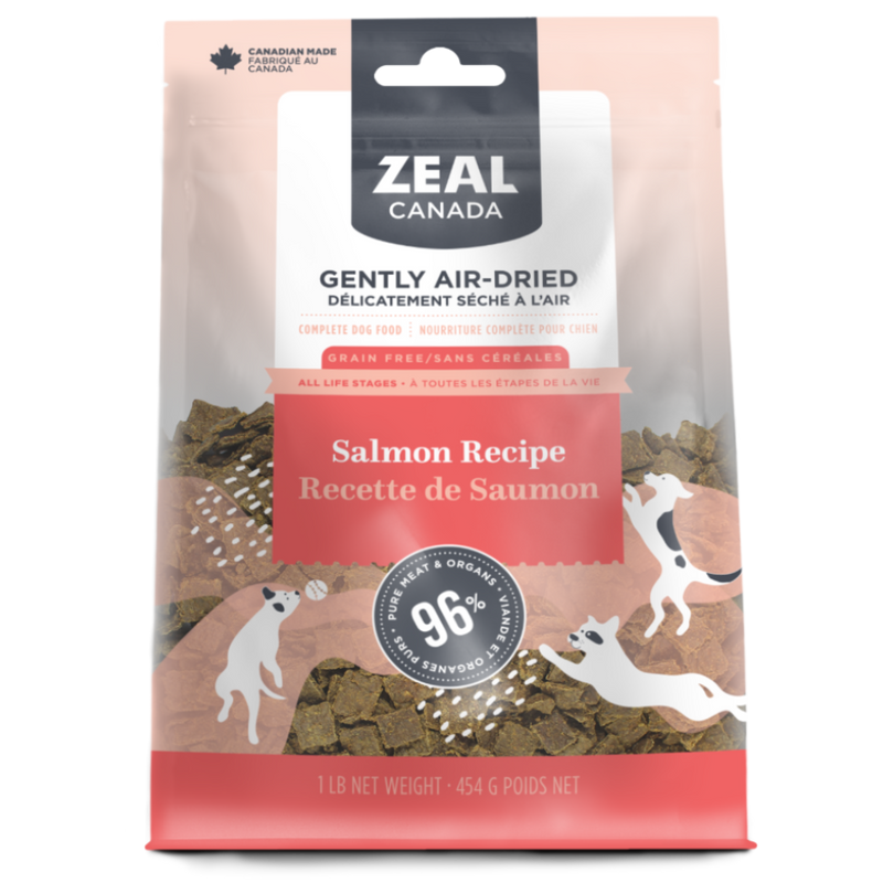 Zeal Canada Gently Air-Dried Salmon Recipe for Dogs 454g