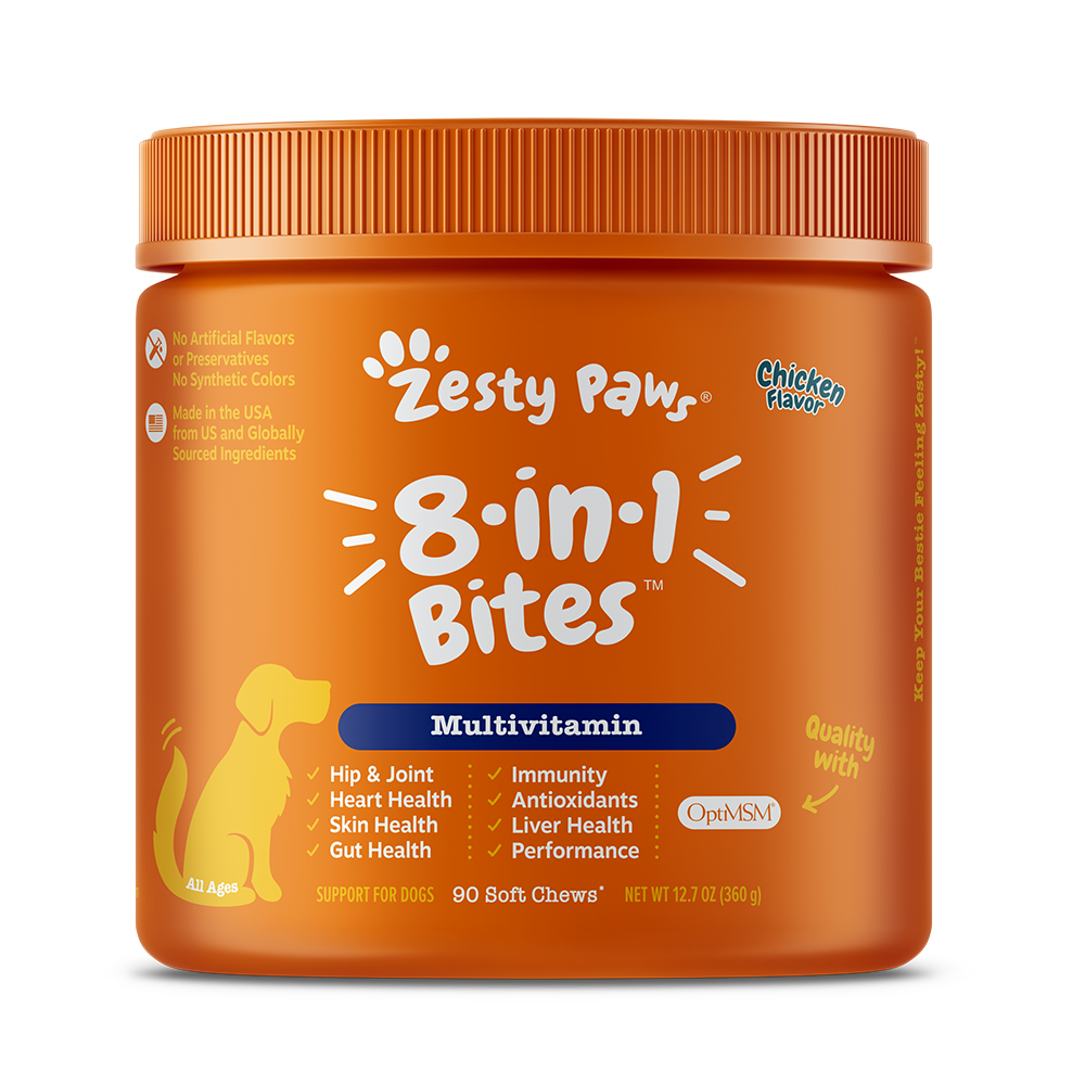 Zesty Paws Dog 8-in-1 Multifunctional Bites Chicken 90soft chews