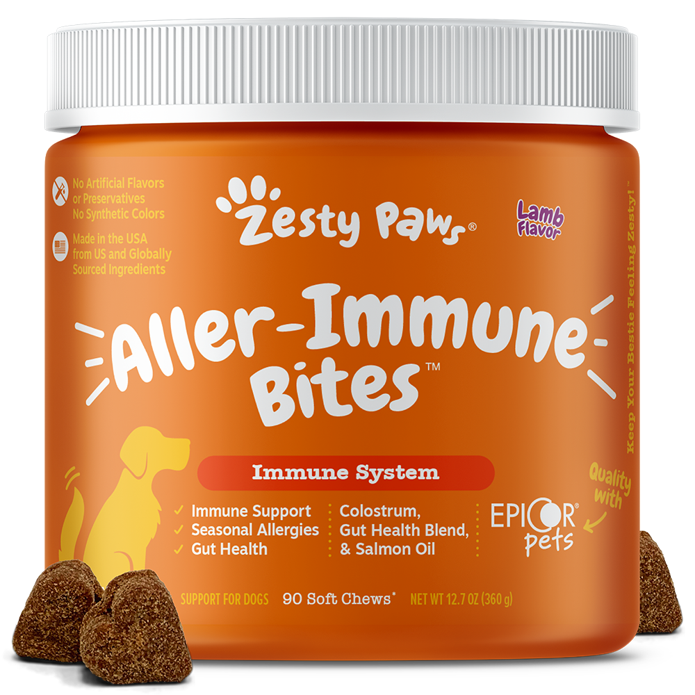 Zesty Paws Dog Aller-Immune Bites Lamb 90soft chews