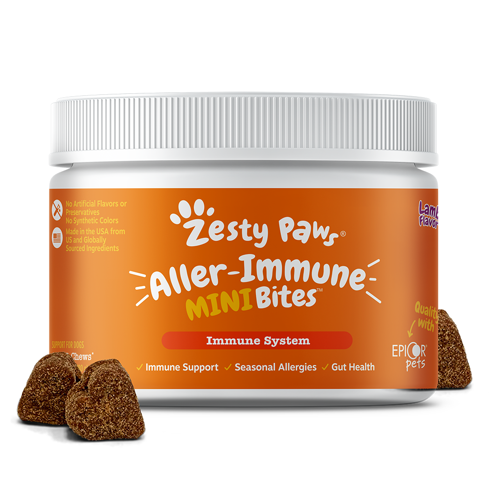 Zesty Paws Dog Aller-Immune Mini Bites Lamb 90soft chews