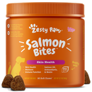 Zesty Paws Dog Salmon Bites Skin Health Salmon 90soft chews