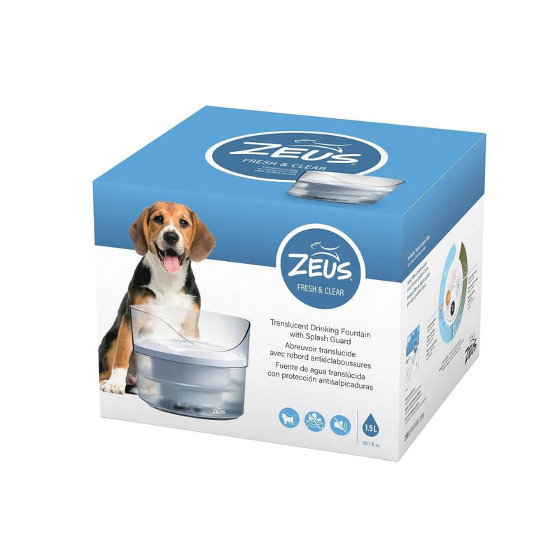 Zeus Dog Drinking Fountain Splash Guard 1.5L