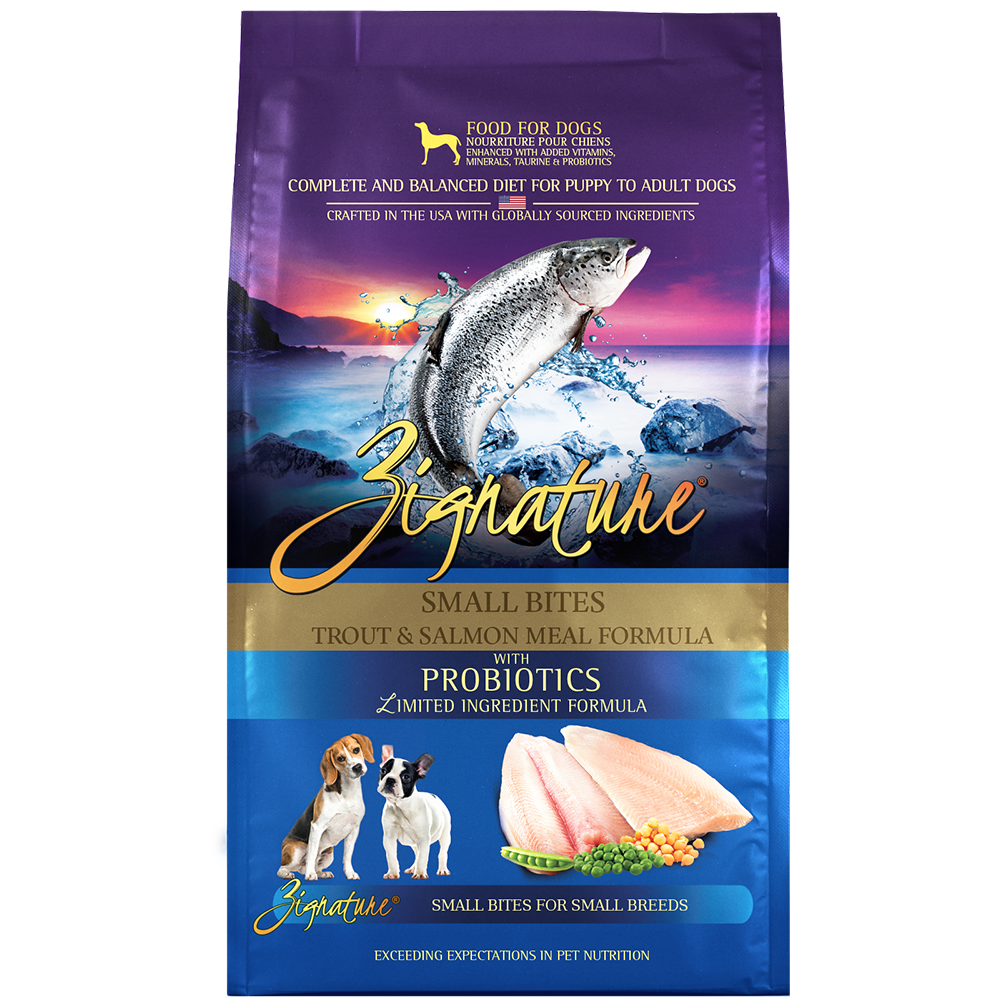 Zignature Dog Trout & Salmon Formula Small Bites 12.5lb