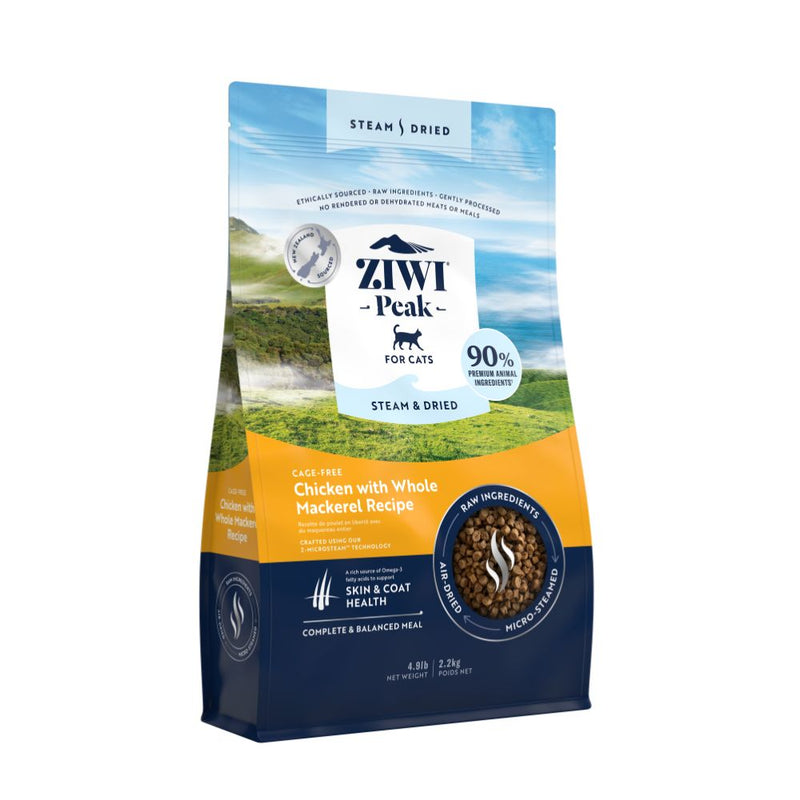 Ziwi Peak Cat Steam & Dried Chicken with Whole Mackerel 2.2kg