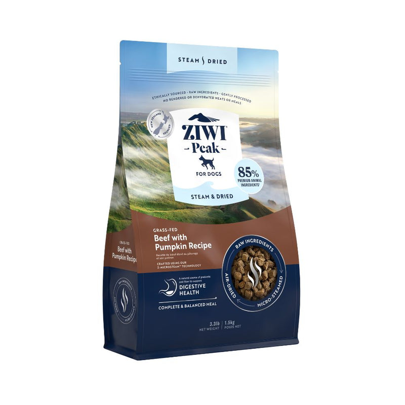 Ziwi Peak Dog Steam & Dried Beef with Pumpkin 1.5kg