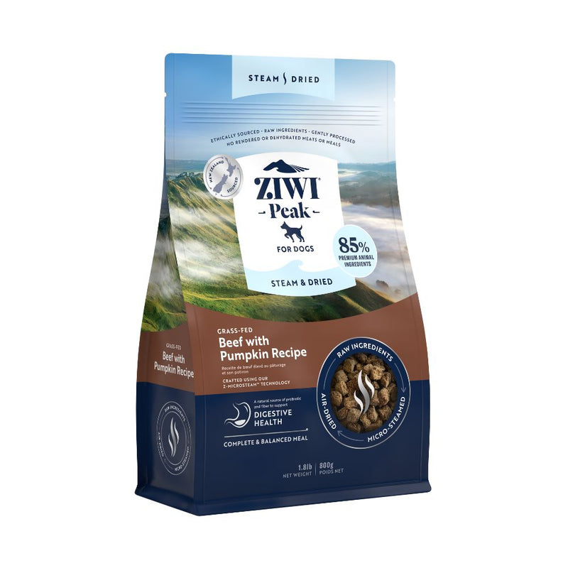 Ziwi Peak Dog Steam & Dried Beef with Pumpkin 800g