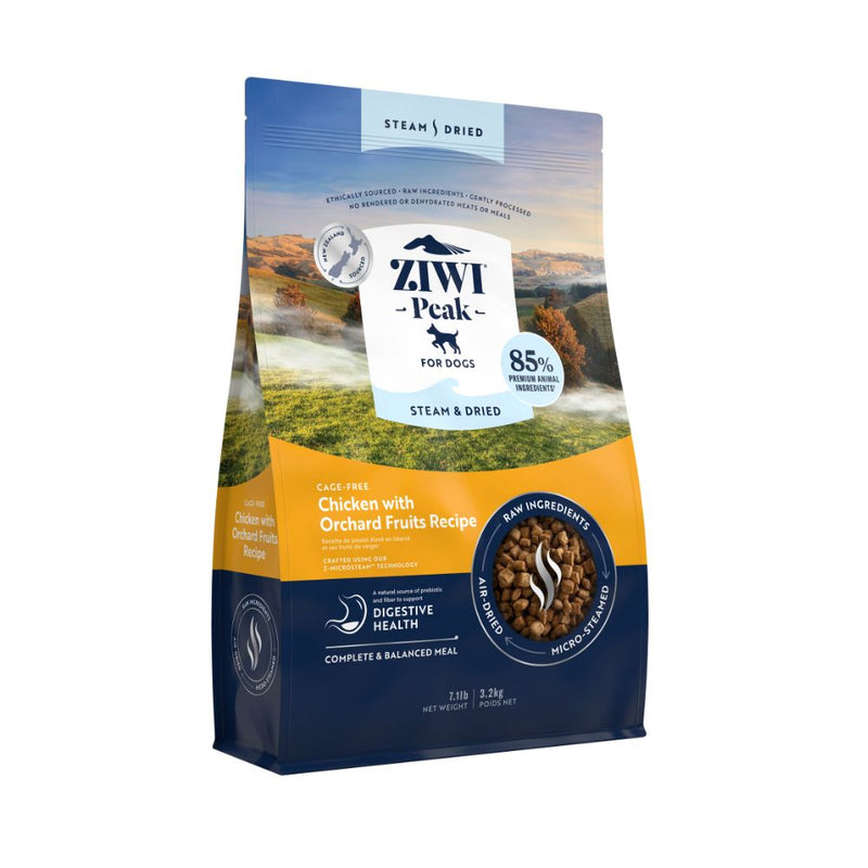 Ziwi Peak Dog Steam & Dried Chicken with Orchard Fruits 3.2kg