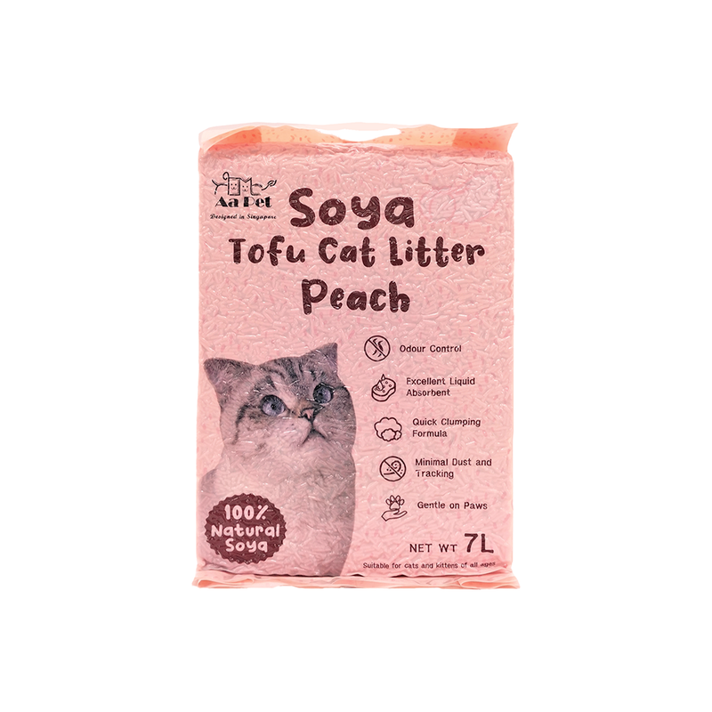 AaPet Soya Tofu Cat Litter Peach 7L